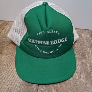 Vintage King Salmon Alaska Snapback Cap hat